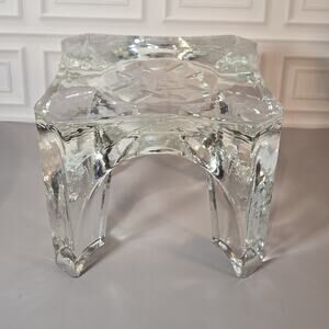 Chantal Food Stand Glass Trivet Unique Vintage Plant Stand Centerpiece Decor